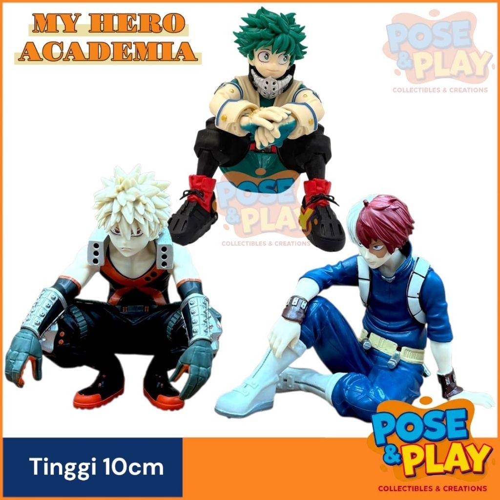 Action Figures My Hero Academia Break Time Collection Tinggi 10cm Izuku Midoriya / Katsuki Bakugo / 