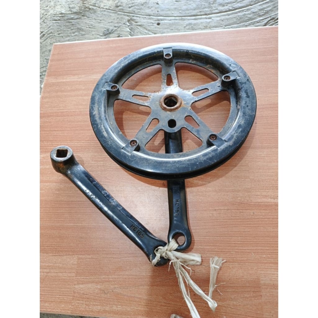 crankset sepeda fixie single speed nos antiq