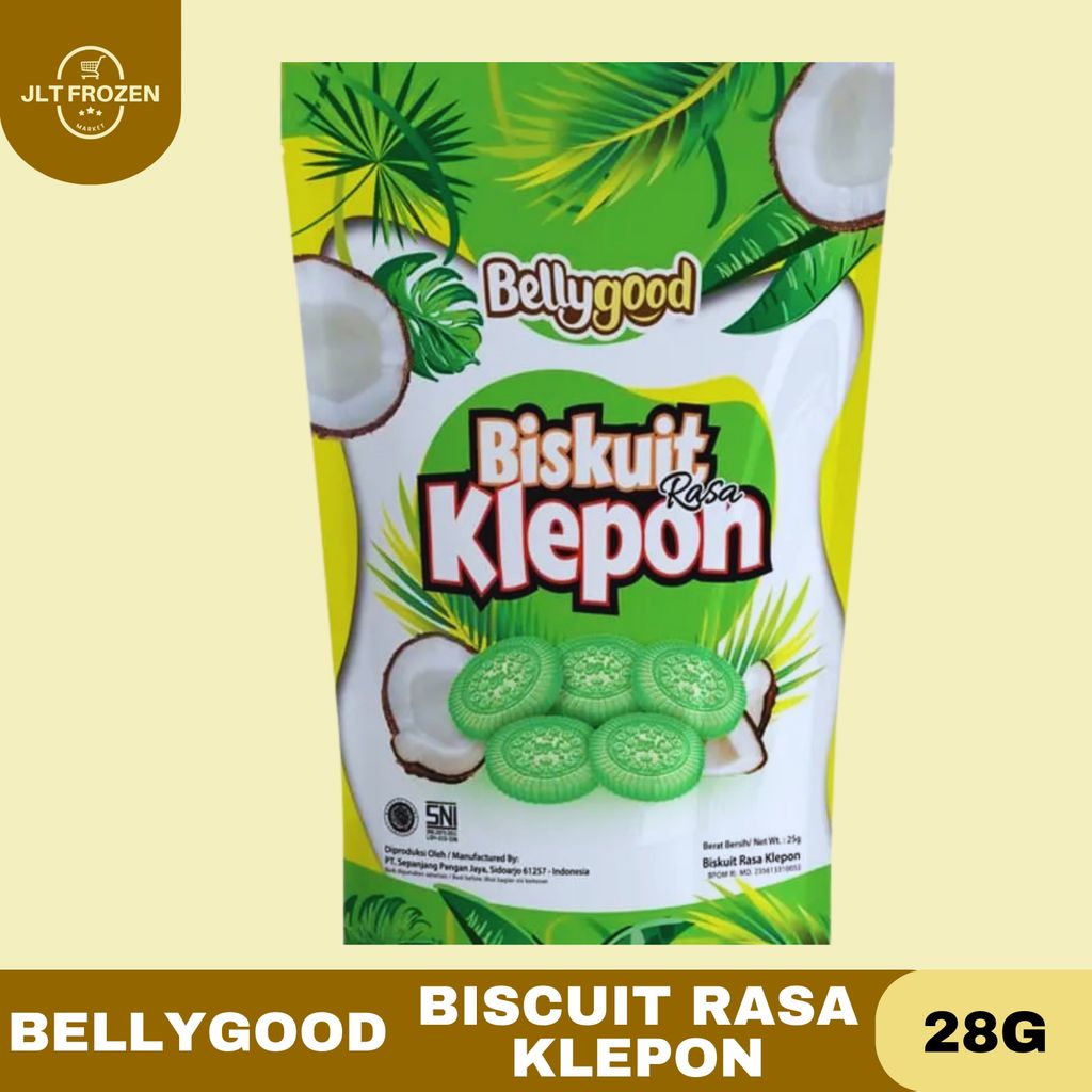Bellygood Biscuit Klepon 28g / Biskuit Rasa Klepon / Kue Rasa Klepon / Snack / Cemilan Klepon