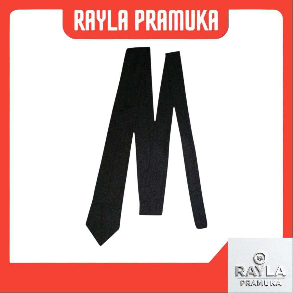 Dasi Hitam Panjang Polos 140cm Bahan Bagus Famatex Ospek