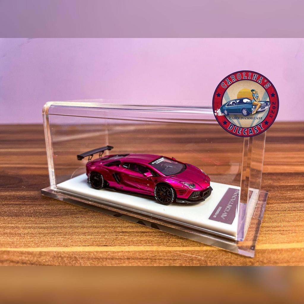 Lb Performance Lamborghini Aventador One Model Resin 1/64 1:64 Pink Chrome