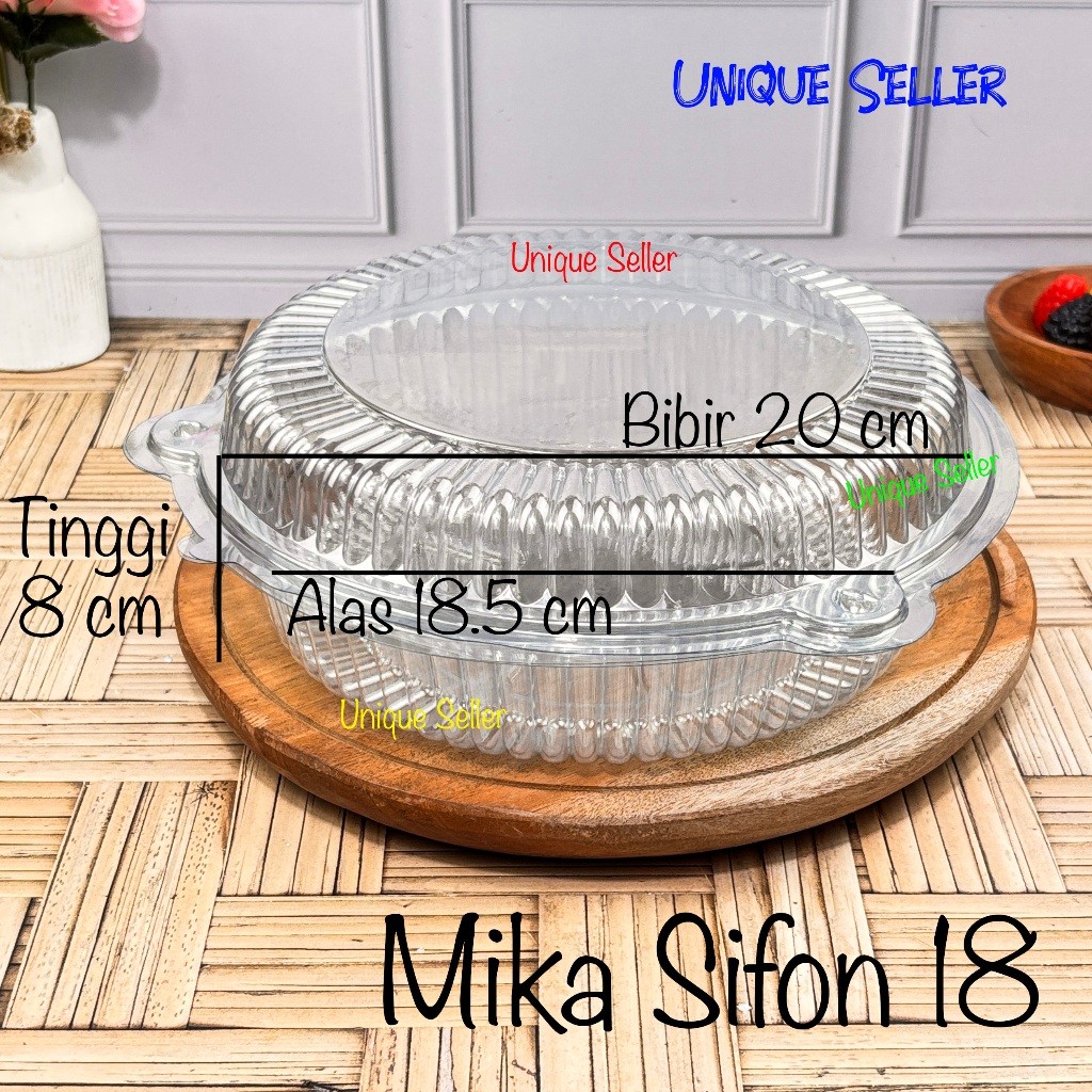 [Isi50] Mika Bolu Bulat Sifon 18 cm Mika SF18 SF 18 / Mika Bolu Bulat Chiffon Siffon Chifon 18 cm