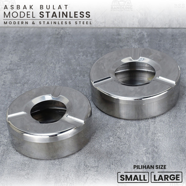 Asbak Bulat Desain Simple Modern & Kokoh Aesthetic Ukuran Besar & Kecil untuk rumah, Kantor, Cafe, a