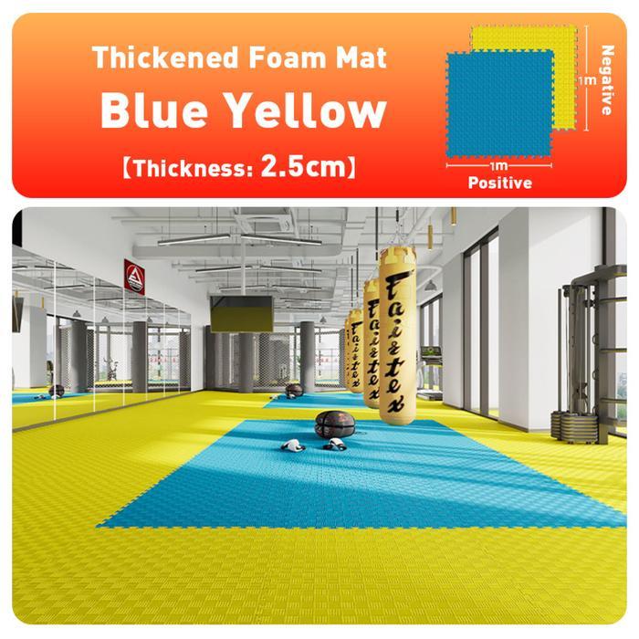 ZHOKA Karpet Taekwondo Matras Anti-Selip untuk Foam Matras Bela Diri Matras Bermain Anak Tebal 100x1