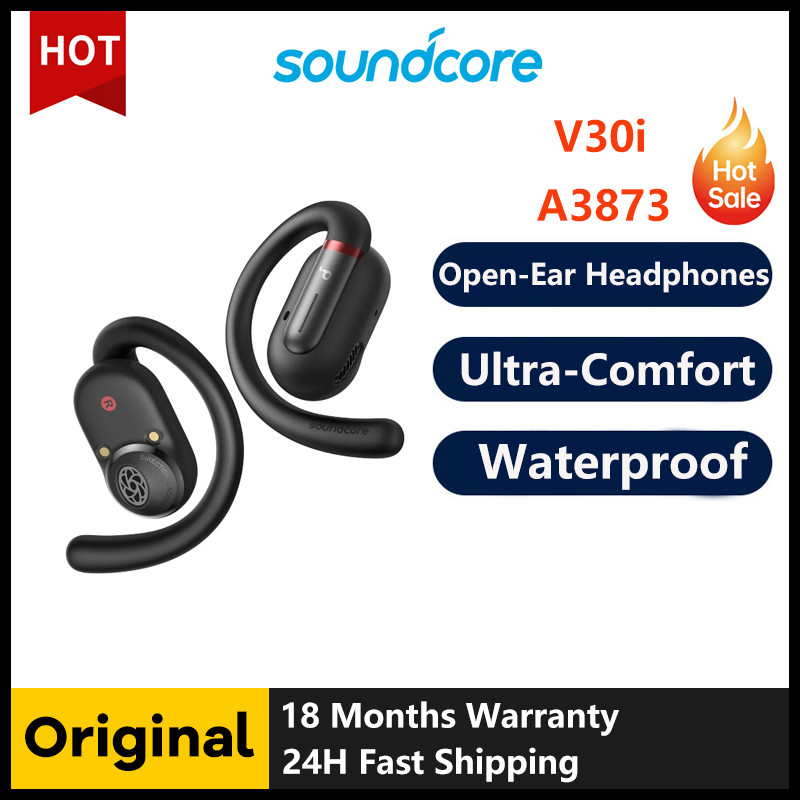 Soundcore by Anker V30i Open-Ear Headphones, Ultra-Comfort, Lightweight Design, Snug Fit, Ergonomic 