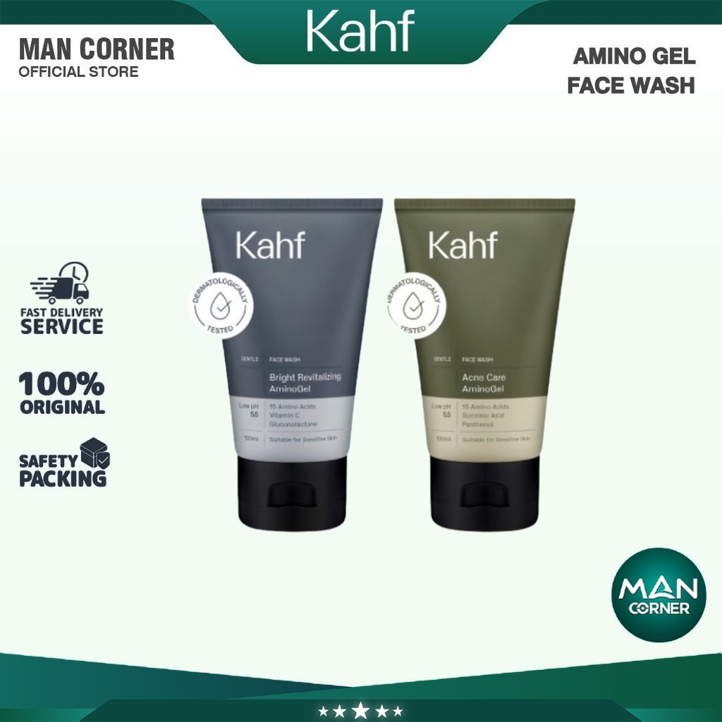 Kahf Amino Gel Face Wash 100 ml Series | Man Corner