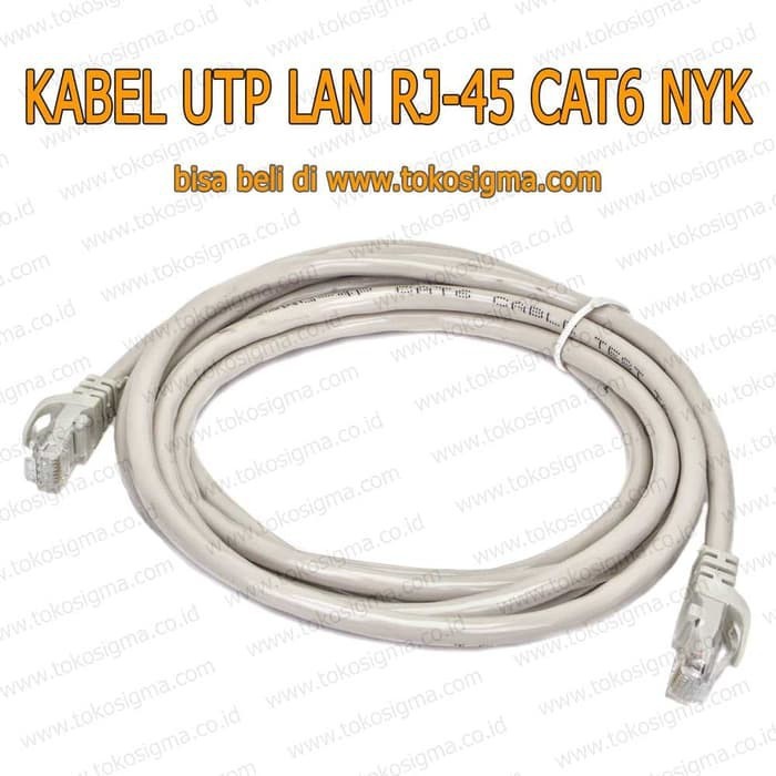 Kabel LAN UTP 1.5 Meter CAT6 Pabrikan NYK