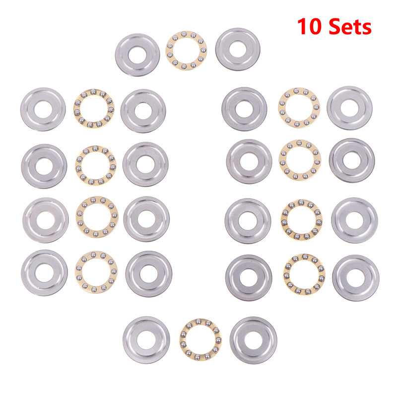 10Sets Thrust Ball Bearing F8-22M 7 F8 22m Inner ameter 8mm Plane Planar Miniature Axial Ball Bearin