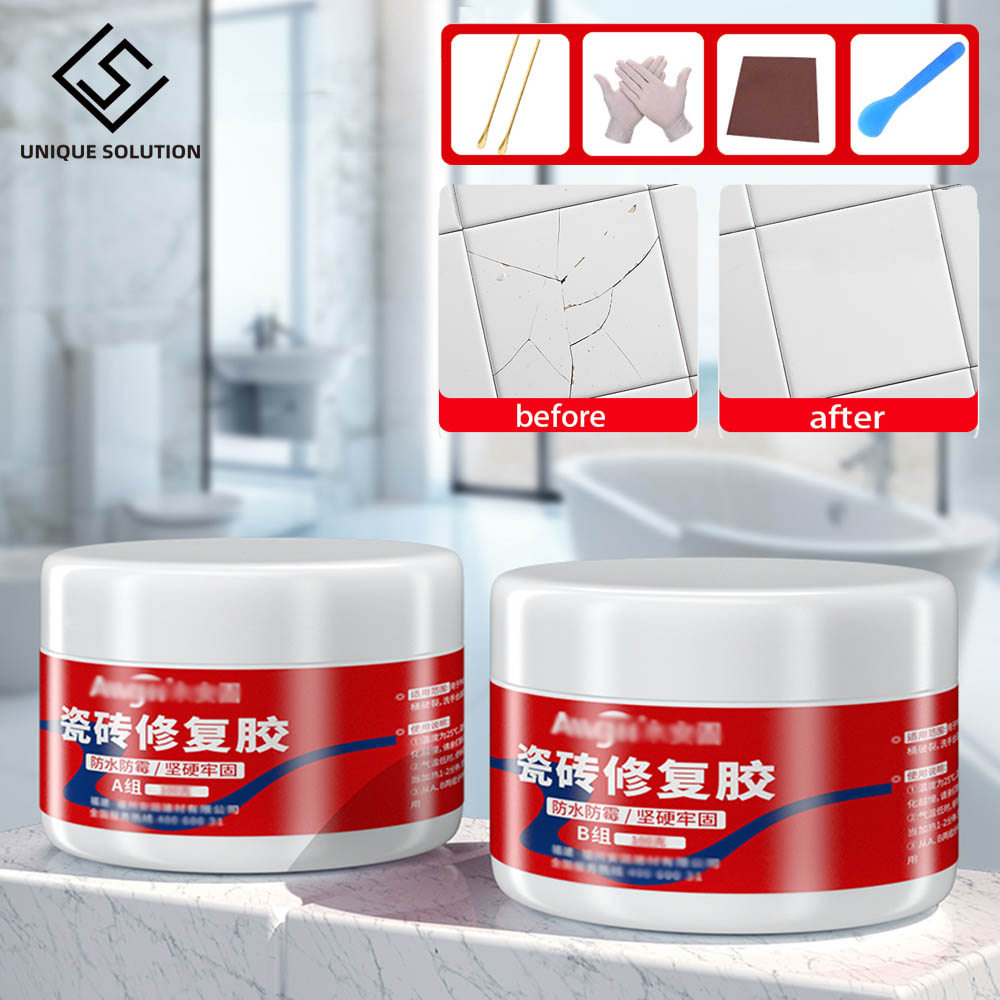 Tile Repair Agent Paste Tub Repair Kit White Tile Shower Repair Kit for Fiberglass Porcelain Ceramic
