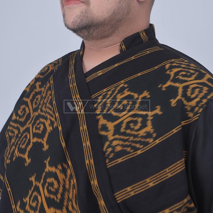 WGB Kemeja Tenun V Neck Pria Big Size Special Collection Jumbo XL XXL - KANAWA, 2XL