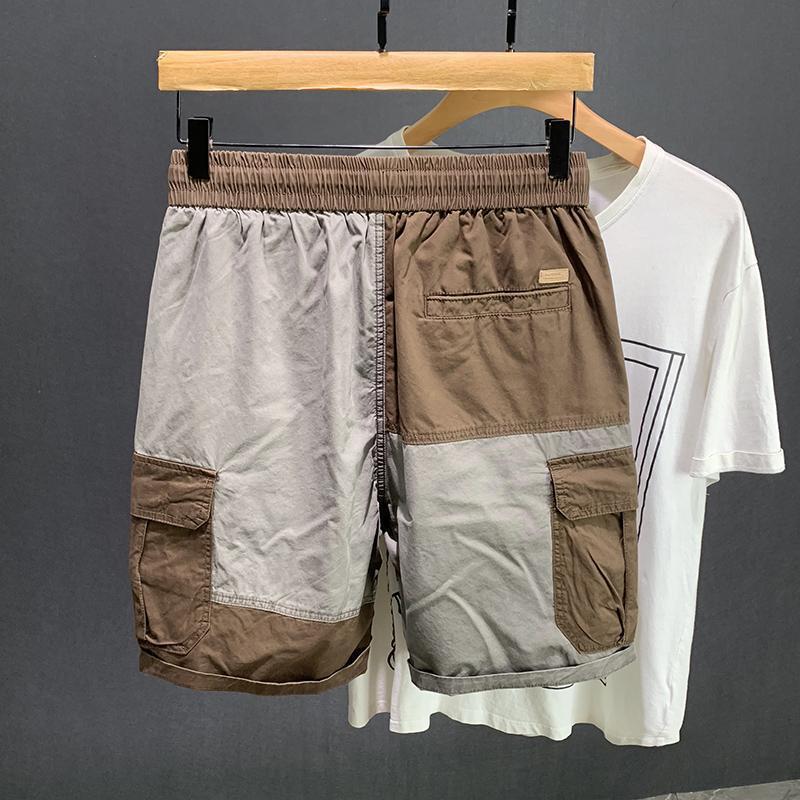 Celana pendek alat, celana laki-laki, tali pinggang elastis, celana laki-laki.