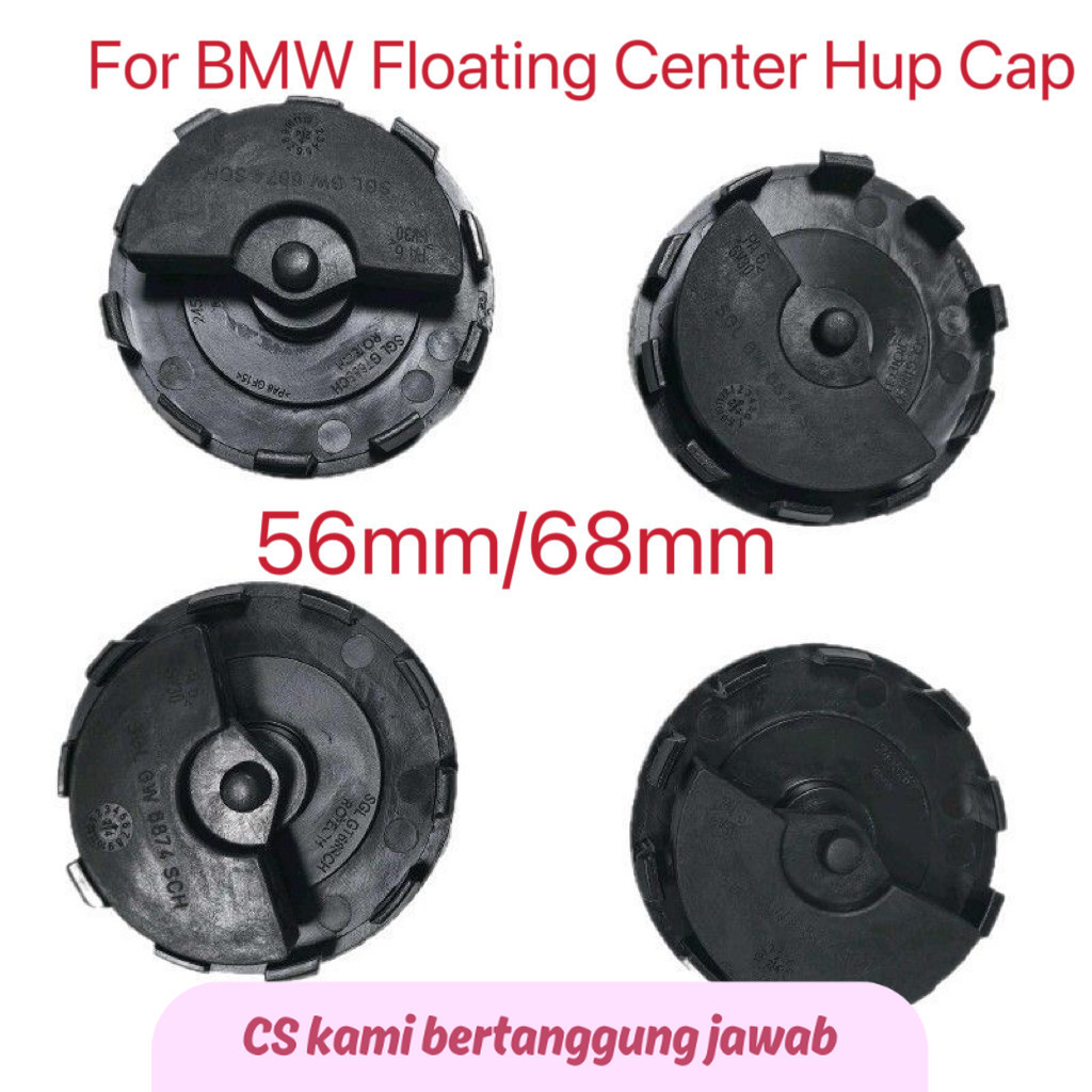 SS 4Pcs 56mm 68mm Car 50th Anniversary Floating Wheel Center Caps For G11 G12 G30 G31 G32 G08 G05 F4