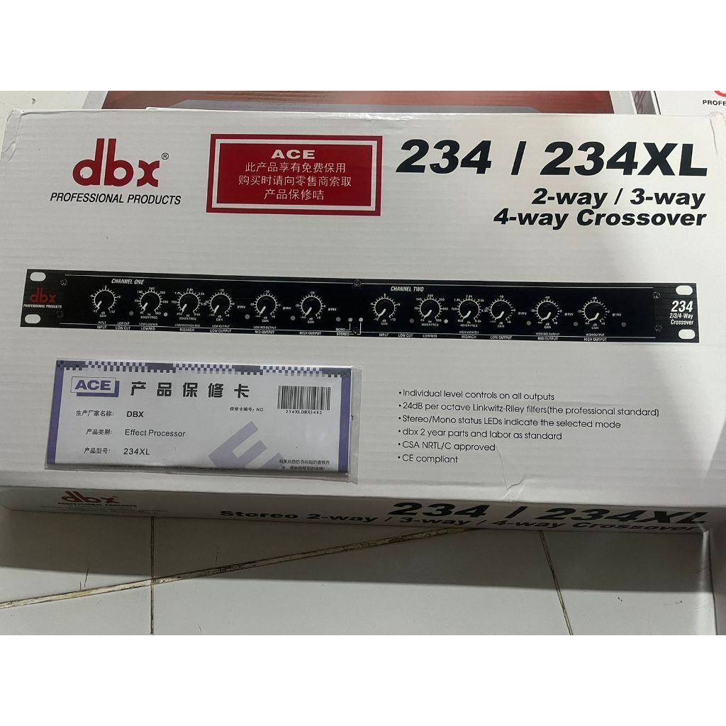 crossover dbx 234 / 234xl Crossover 2/3/4 way original