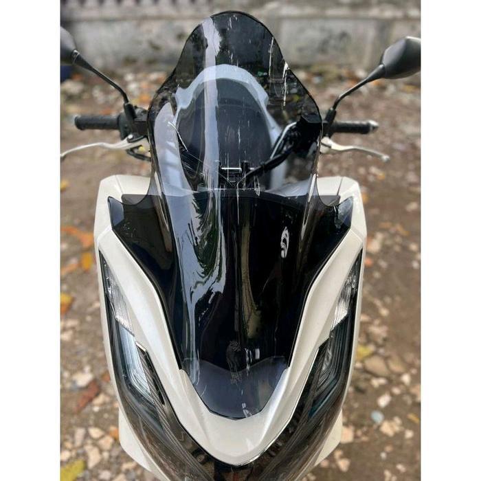 visor pcx 160 tinggi 60cm - windshield pcx 160 60cm Motorcycle - bening