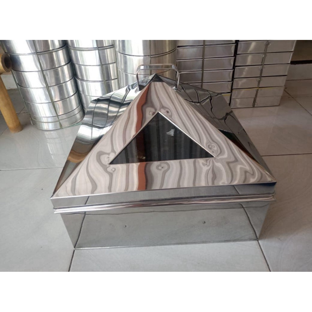 Klakat Kukusan Kotak Persegi Dimsum Ukuran 30 cm 35 cm 40 cm 45 cm Stainles Stel Kalakat Susun Alat 