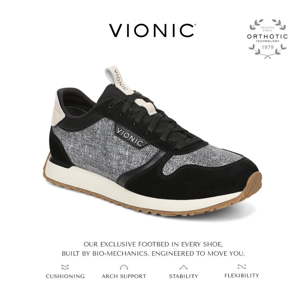 Vionic Monarch Black Ivory Sepatu Wanita