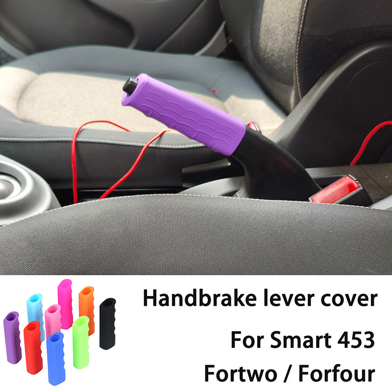 Anti-slip Silicone Car Handbrake Lever Cover For Mercedes Smart 453 Fortwo Forfour W453 Interior Acc
