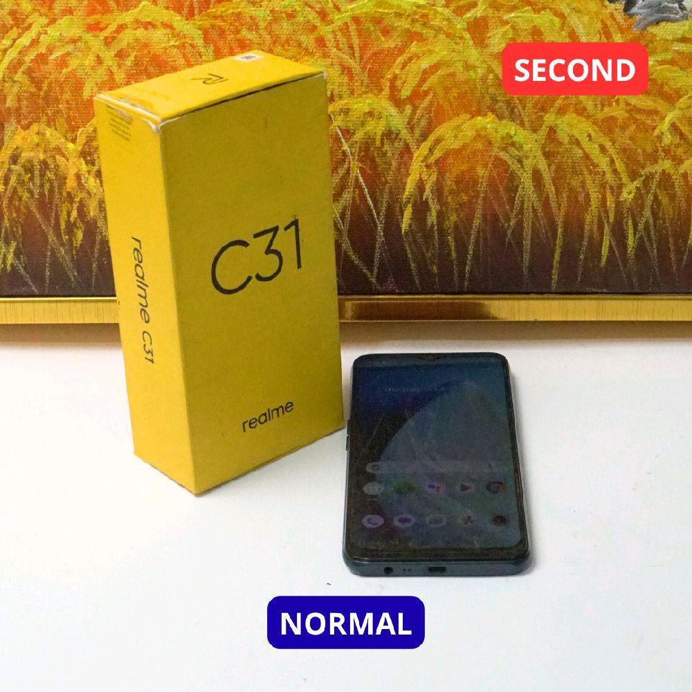 REALME C31 3/32 GB HP SECOND ORIGINAL SINAR MUTIARA CELL
