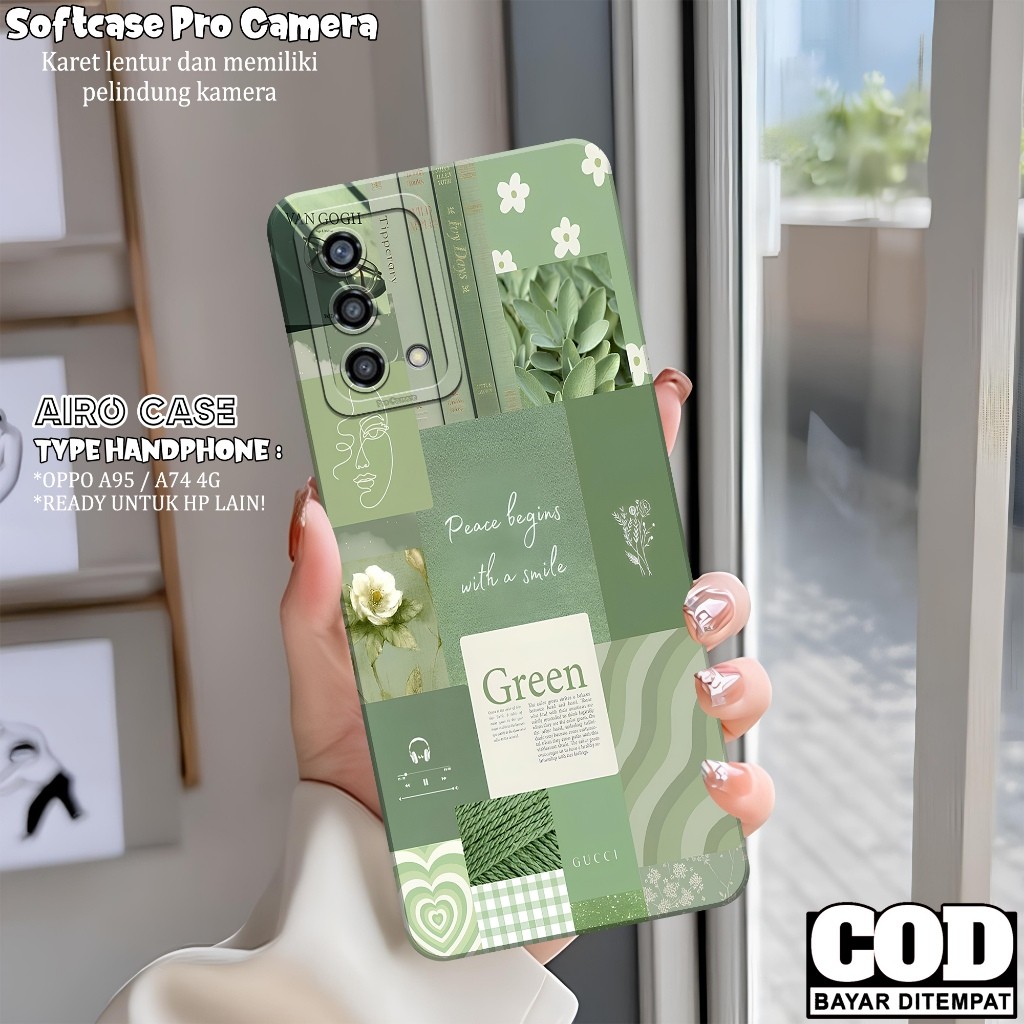 Softcase OPPO A95/ A74 4G Terbaru Case OPPO A95/ A74 4G Fashion Case AESTHETIC Casing OPPO A95/ A74 