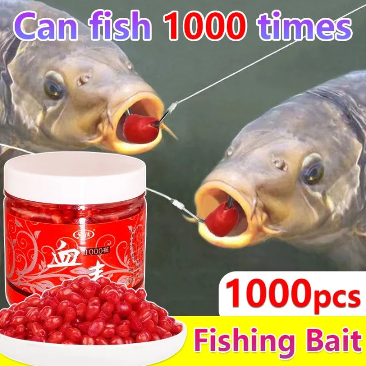 1000Pcs Umpan Pancing Pelet Ikan Cacing Merah Memiliki Aroma Menarik Mangsa Ikan / Umpan Pelet Cacin