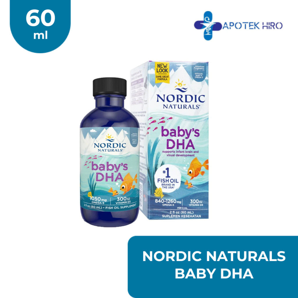 Nordic Bayi DHA dengan Vitamin D3 60ml Minyak Ikan