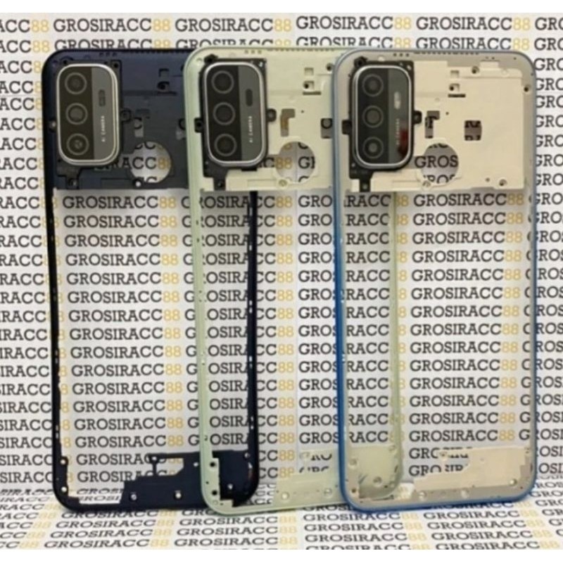 bezel tutup mesin tulang tengah bezel oppo a53  a33 2020