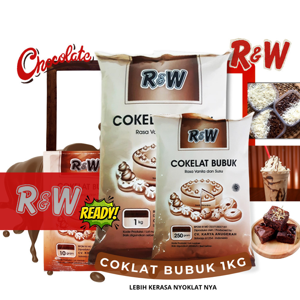 Coklat Bubuk 1kg R&W - Cokelat Bubuk Kilo Premium