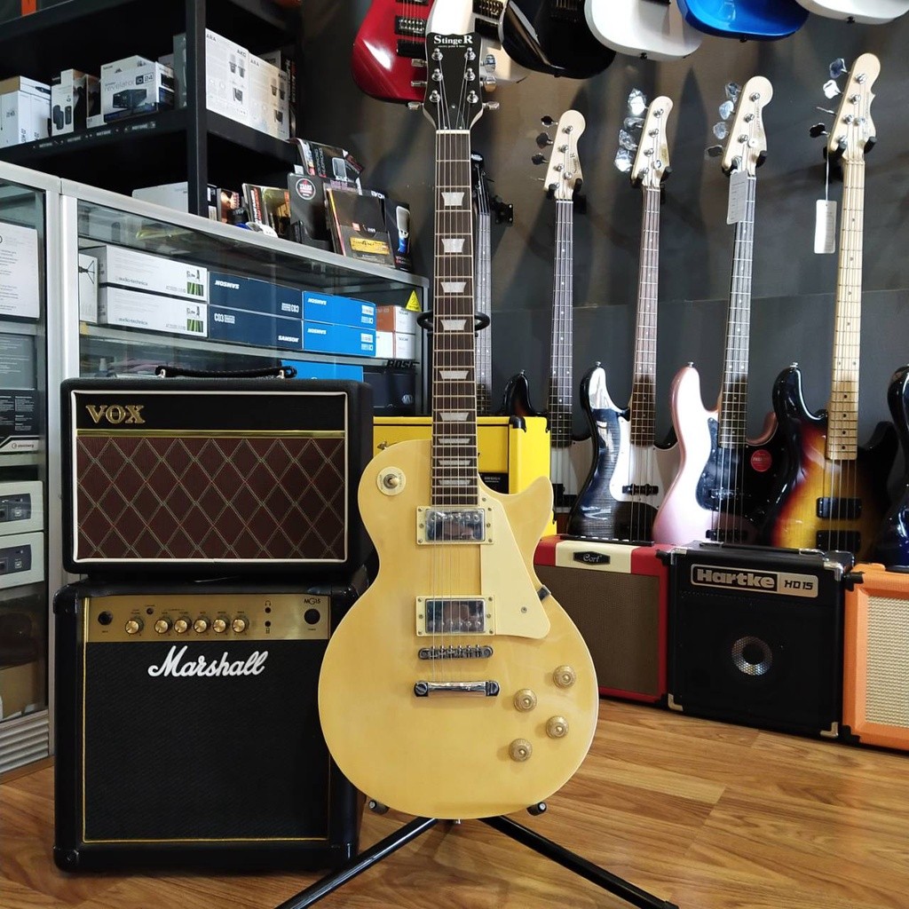 Stinger Les Paul Gitar Elektrik Natural