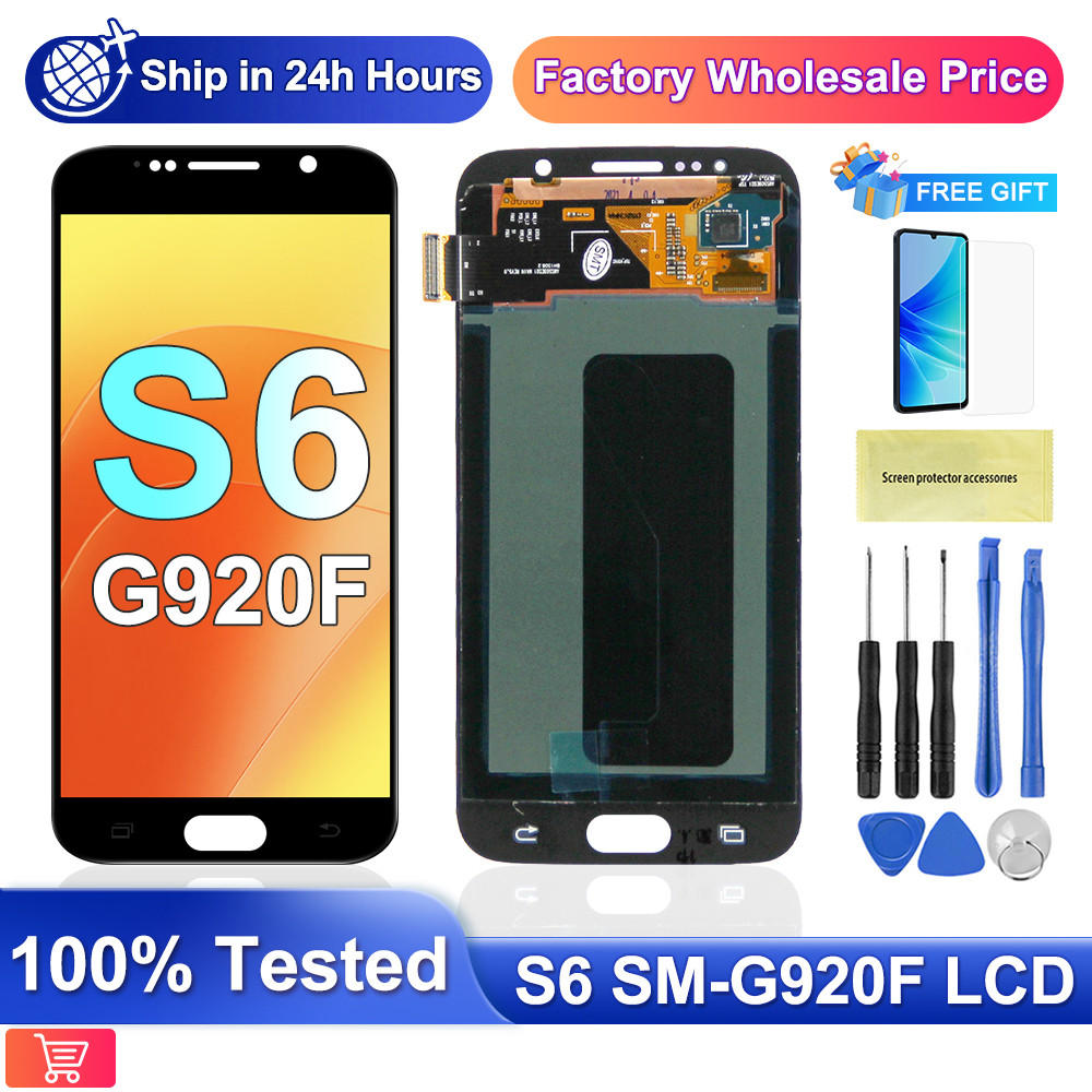 Brand new For Samsung S6 G920 SM-G920F G920F G920FD LCD splay Tou Screen gitizer Assembly