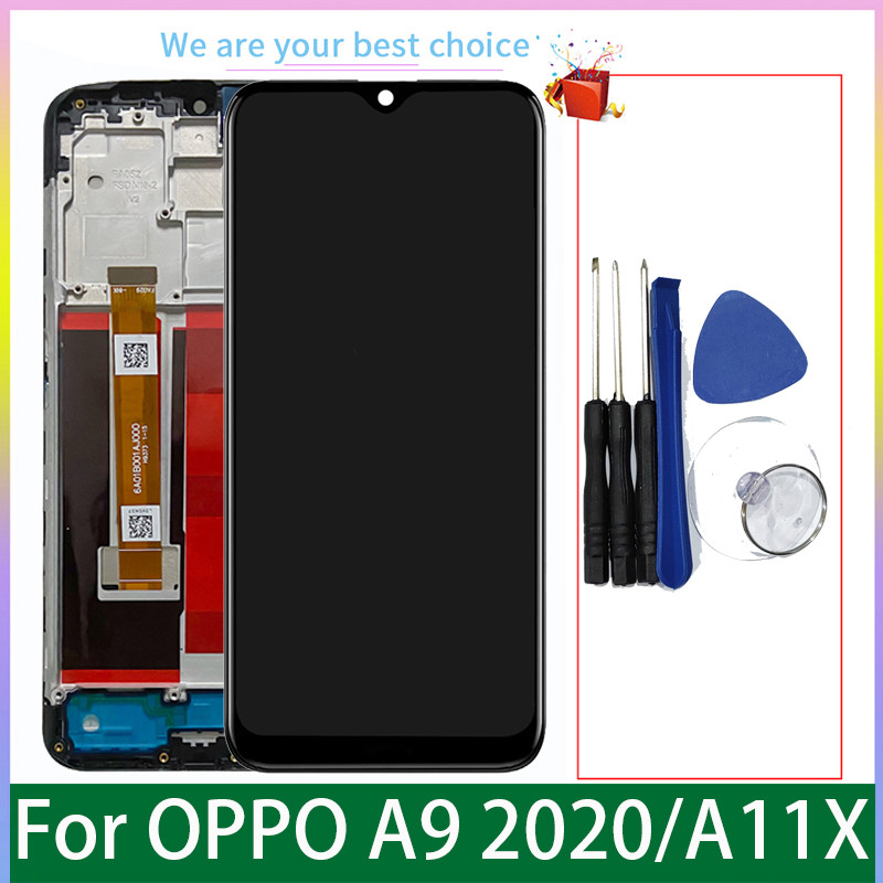 6.5'' For OPPO A9 2020 A11X Original Lcd splay With Frame Tou Screen gitizer Parts Replacement CPH19