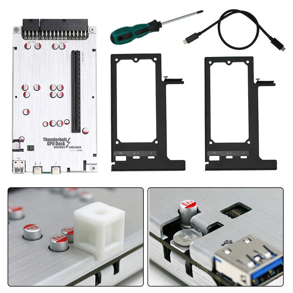 TH3P4G3 Mini ThunderboltCompatible GPU Dock 85W PD Charging GPU Dock External Dock for Laptop To Ext