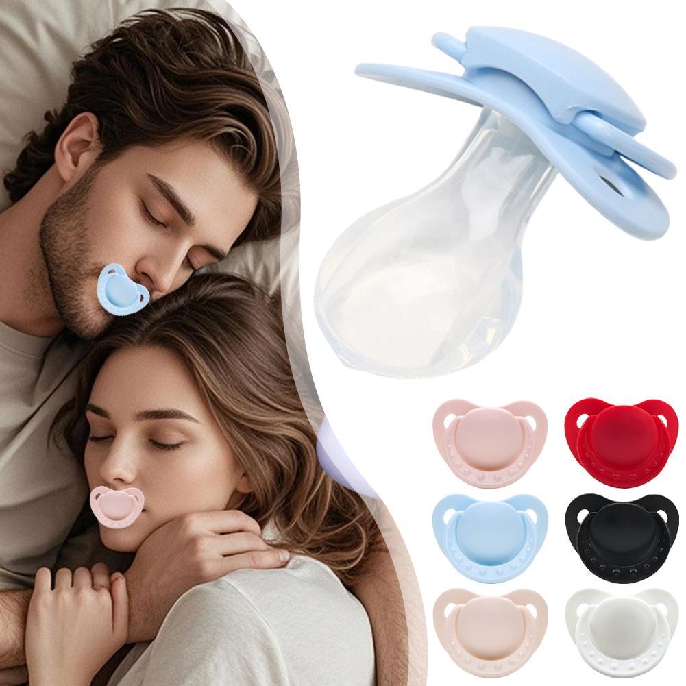 Reduces Snoring Pacifier for Adult Babies with Large Handle Large Shield Silicone Adult Pacifier Col