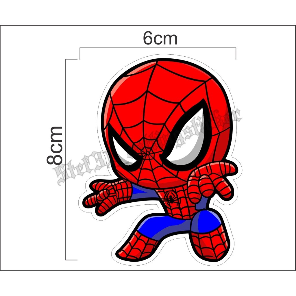 Sticker Printing Animasi Spiderman, Stiker Spiderman