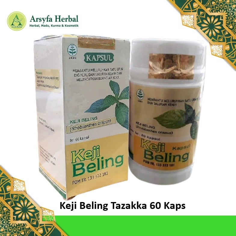 KAPSUL KEJI BELING TAZAKKA ISI 60 KAPS kapsul keji beling kapsul original keji beling kapsul keji be