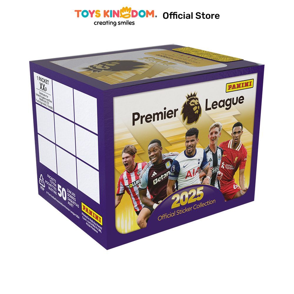 Toys Kingdom Panini Stiker Premier League 2025 Set 5 Pcs Random Stiker Dekoratif Lucu Cute Stickers 