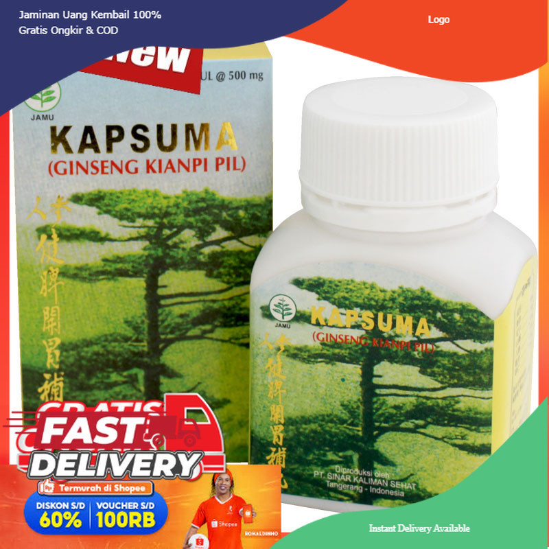 TOKO KIANPI ORIGINAL ~ Kapsuma Kianpi Pil Penggemuk Badan Wisdom ASLI Original diskon spesial - Peng