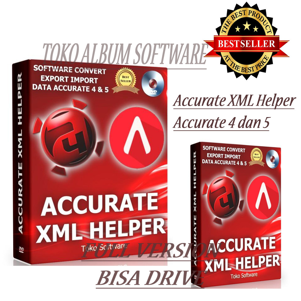Accurate XML Helper Software Export Import Data Accurate 4 dan 5. Full Version.