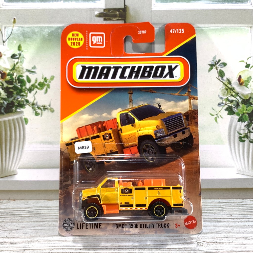 MATCHBOX GMC 3500 UTILITY TRUCK KUNING DIECAST MATCH BOX