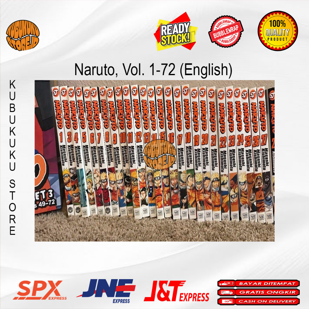 Komik manga Naruto, Vol. 1-72 (English)