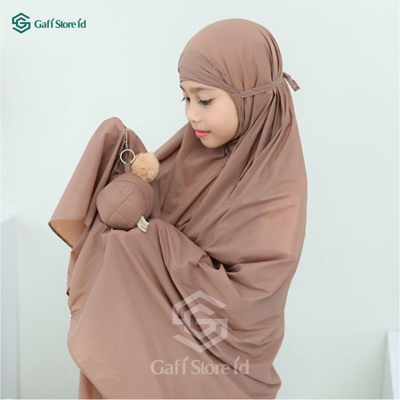 GALVASHOP Gafi Store ID - Mukena Anak Traveling Parasut Korea Terbaru