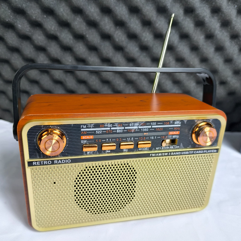 RADIO ANTIK Speaker Model Radio JADUL / FLECO 505T / RADIO JADUL MULTIFUNGSI F-505T MP3 USB dan SD c