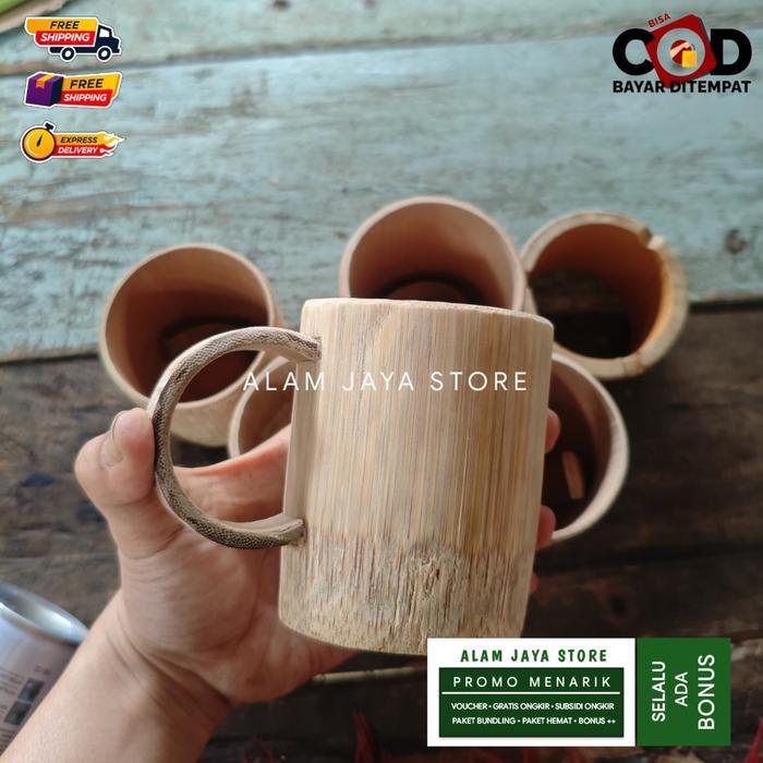 Kerajinan bambu cangkir bambu