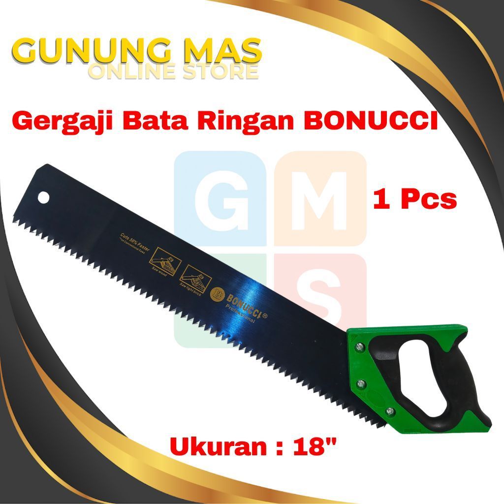 BONUCCI Gergaji Hebel 18"// Gergaji Bata Ringan // Graji Hebel // Graji Bata Ringan