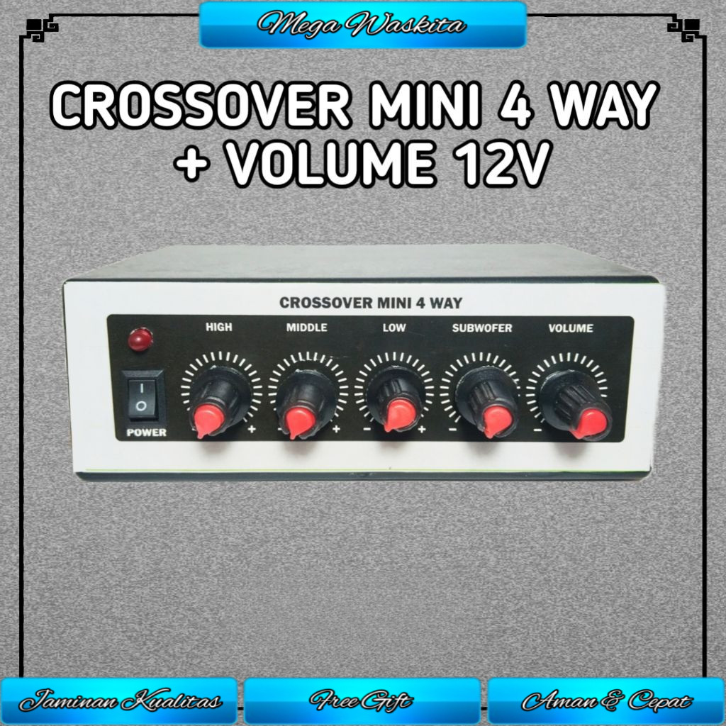 CROSSOVER MINI 4 WAY RAKITAN 12V | SUBWOFER,LOW,MIDDLE,HIGH