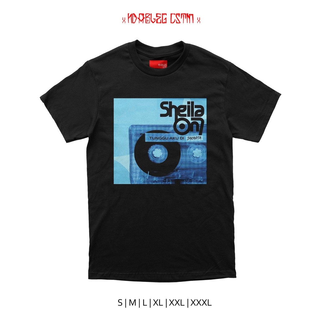 kaos sheila on 7 tunggu aku di jakarta combed 24s