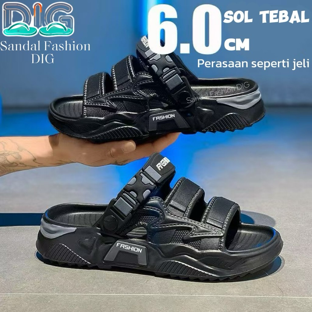 2026 Sandal Pria Premium Model Korea Baim Sendal jibbitz Baim Cowok Korea Style Sandal jelly