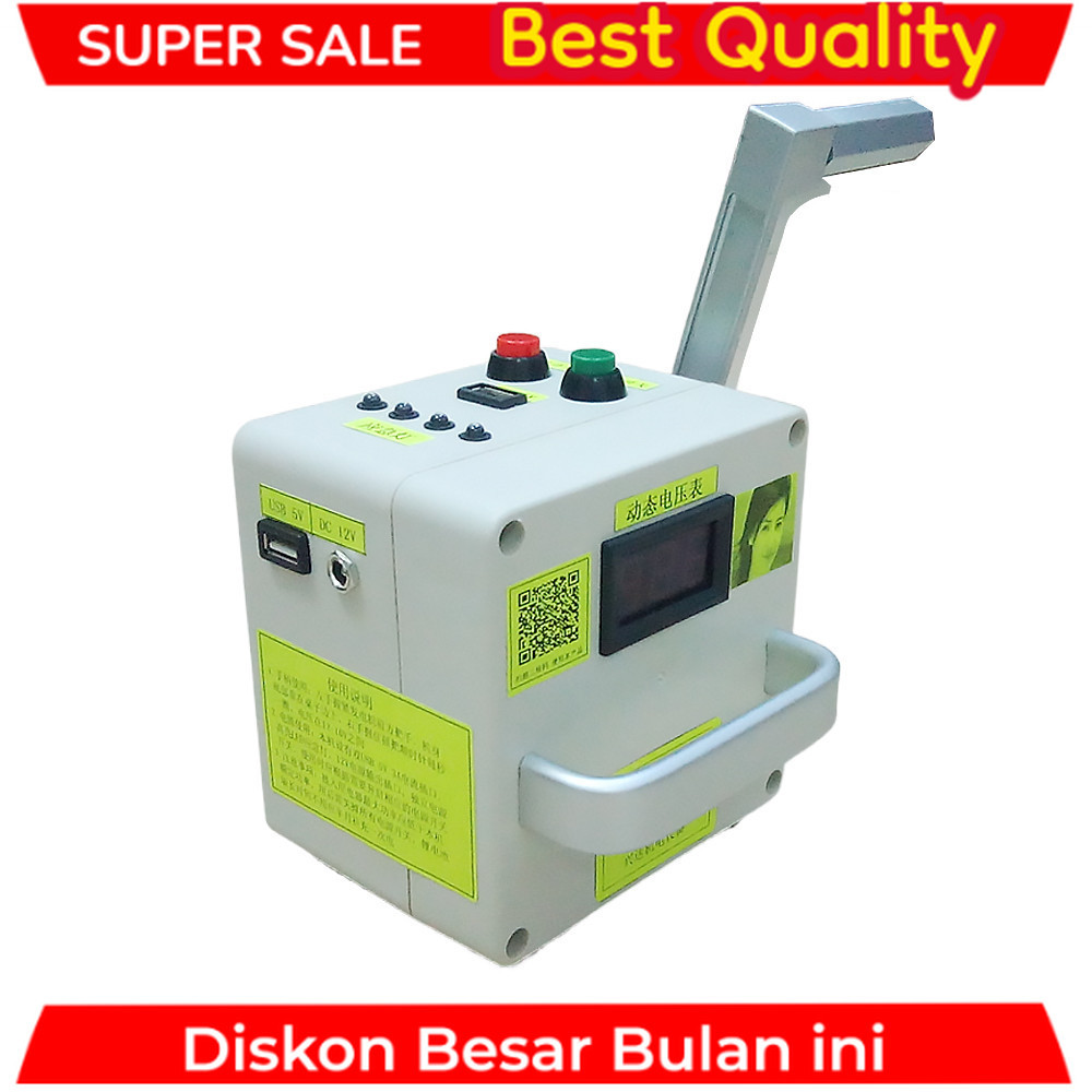 220V 15W Small-Scale Hand Crank Generator Portable Power Supply Emergency Charger Hand Tool Generato