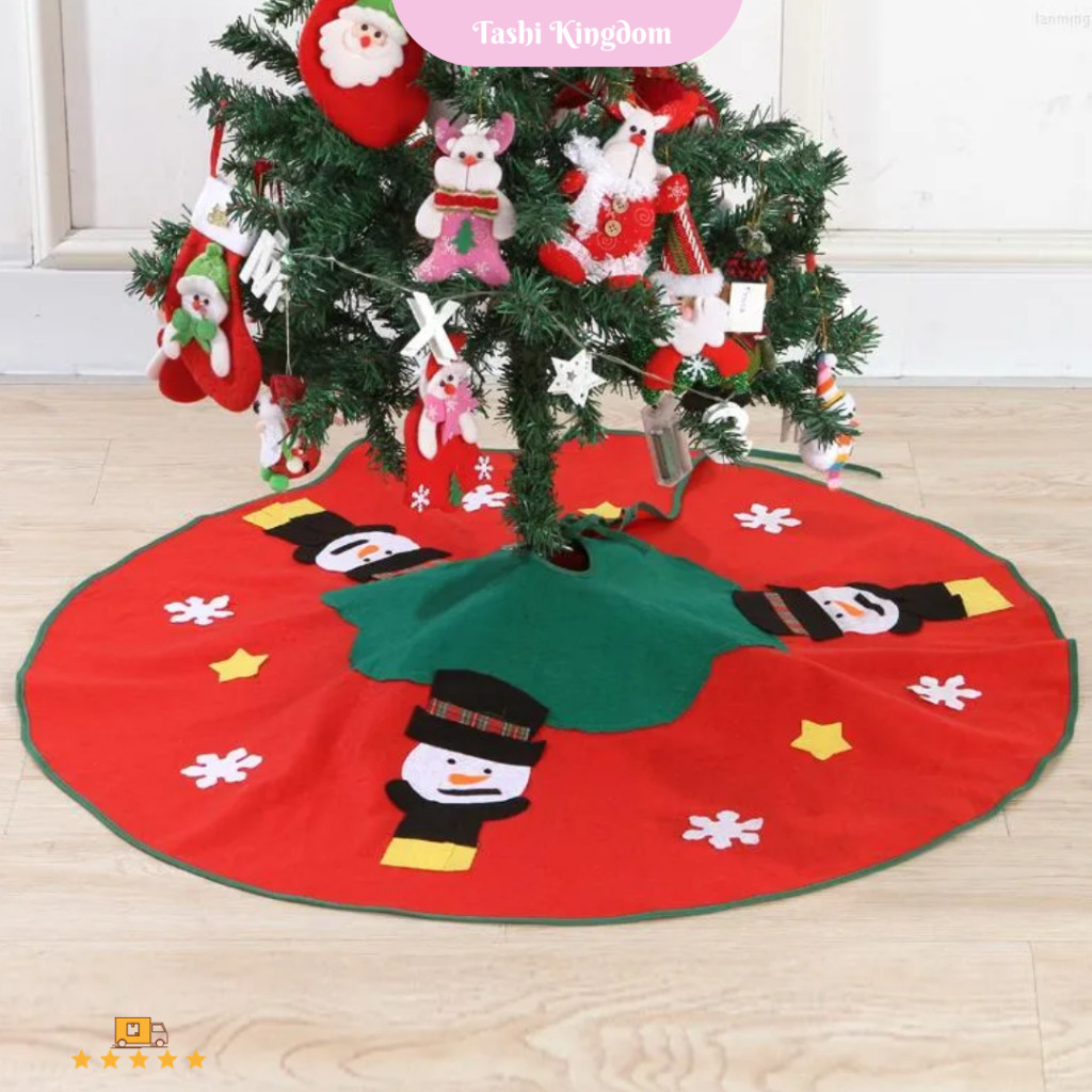 PROMOAlas karpet pohon natal cover kain Hiasan Pohon natal alas tree xmasREADY