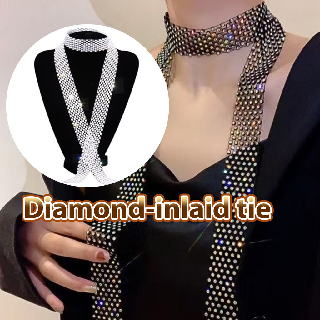Dasi Wanita Diamond Aksesoris pakaian Dasi Fashion dapat digunakan sebagai dasi, syal atau ikat ping