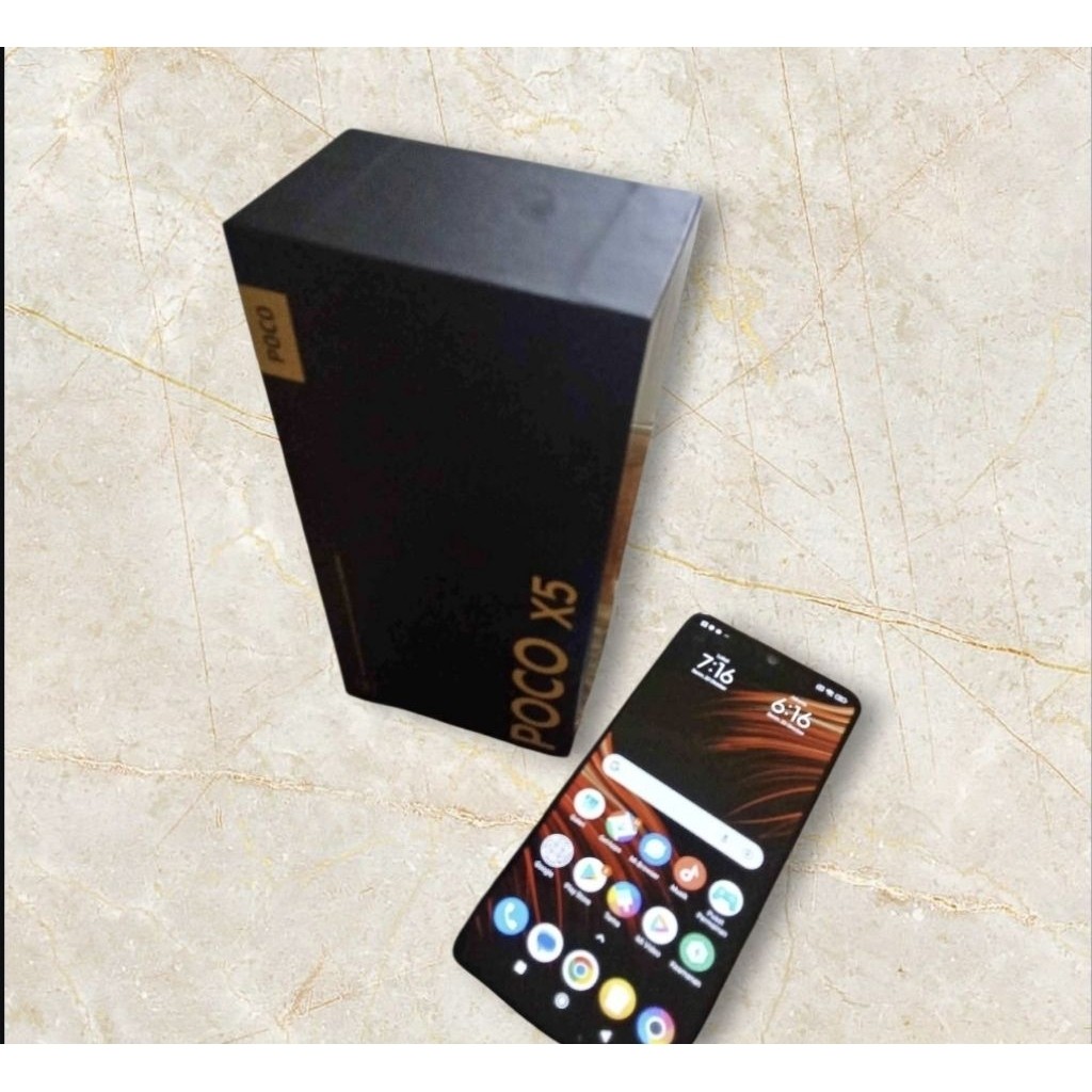 poco x5 versi ram 6 128gb 5g lte hp second lengkap original ya